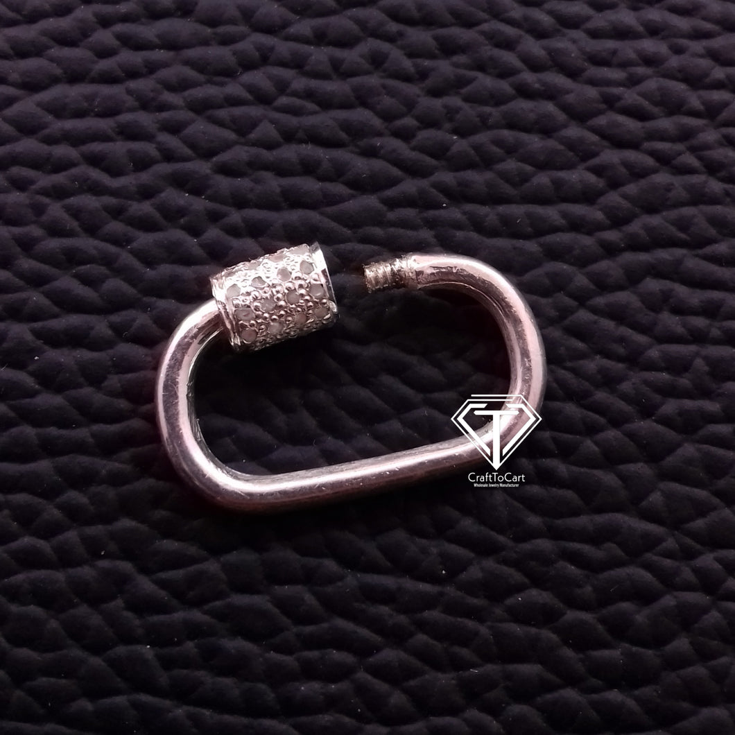 Carabiner Screw Lock, Pave Diamond Carabiner - CraftToCart