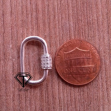 Load image into Gallery viewer, Carabiner Screw Lock, Pave Diamond Carabiner - CraftToCart
