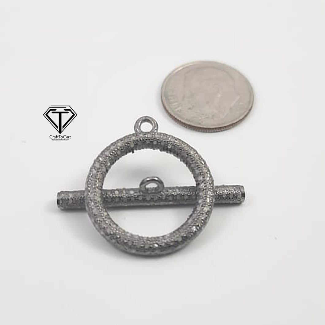 Pave Diamond Toggle Lock