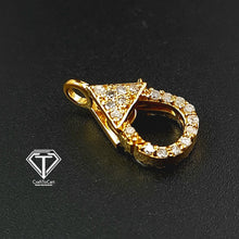 Load image into Gallery viewer, Pave Diamond Lobster, 14K Gold Handmade Lock, Pave Diamond Clasp, Diamond Latest Clasp
