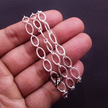 Load image into Gallery viewer, 925 Sterling Silver Double Link Chain, Minimalist Chain - CraftToCart
