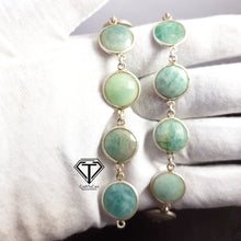 Load image into Gallery viewer, 925 Sterling Silver Amazonite Chain, Amazonite Chain Necklace - CraftToCart
