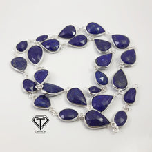 Load image into Gallery viewer, 925 Sterling Silver Lapis Chain, Lapis Chain Necklace
