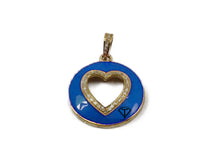 Load image into Gallery viewer, Pave Diamond Heart Enamel Pendant - CraftToCart
