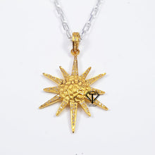 Load image into Gallery viewer, Pave Diamond Sunburst Pendant - CraftToCart
