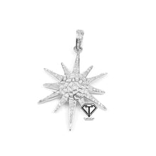 Load image into Gallery viewer, Pave Diamond Sunburst Pendant - CraftToCart
