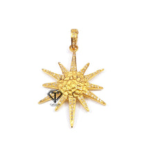 Load image into Gallery viewer, Pave Diamond Sunburst Pendant - CraftToCart
