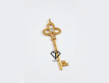 Load image into Gallery viewer, Pave Diamond Polki Key Pendant - CraftToCart
