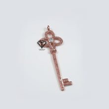 Load image into Gallery viewer, Pave Diamond Polki Key Pendant - CraftToCart
