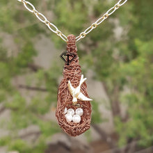 Load image into Gallery viewer, Pave Diamond Weaver&#39;s Nest Pendant - CraftToCart
