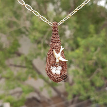 Load image into Gallery viewer, Pave Diamond Weaver&#39;s Nest Pendant - CraftToCart
