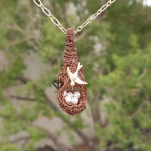 Load image into Gallery viewer, Pave Diamond Weaver&#39;s Nest Pendant - CraftToCart
