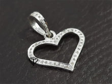 Load image into Gallery viewer, Pave Diamond Heart Pendant - CraftToCart
