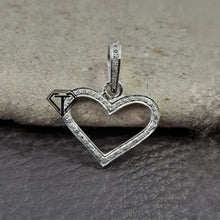 Load image into Gallery viewer, Pave Diamond Heart Pendant - CraftToCart
