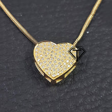 Load image into Gallery viewer, Pave Diamond Heart Pendant - CraftToCart
