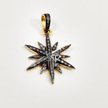 Load image into Gallery viewer, Pave Diamond Sunburst Pendant - CraftToCart
