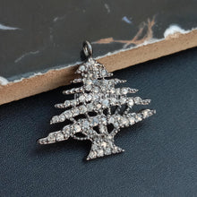 Load image into Gallery viewer, Pave Diamond Christmas Tree Pendant - CraftToCart
