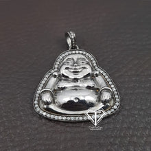 Load image into Gallery viewer, Buddha Charm Pendant In 925 Sterling Silver, Pave Diamond Buddha Pendant, Pave Setting Pendant, Diamond Pendant, Christmas Gift - CraftToCart
