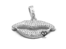 Load image into Gallery viewer, Pave Diamond Lips Charm Pendant, Pave Diamond Jewelry - CraftToCart
