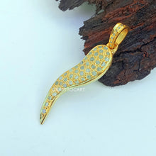 Load image into Gallery viewer, Pave Diamond Tail Pendant, Pave Diamond Jewelry - CraftToCart
