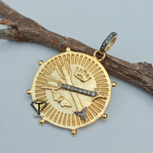 Load image into Gallery viewer, Pave Diamond Compass Pendant - CraftToCart
