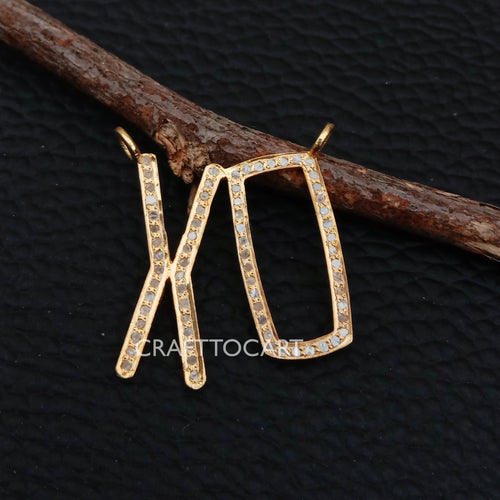 Pave Diamond XO Pendant - CraftToCart