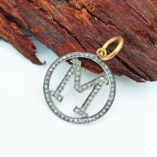 Load image into Gallery viewer, Pave Diamond Alphabet &quot;A to Z&quot; Letter Charm Pendant - CraftToCart
