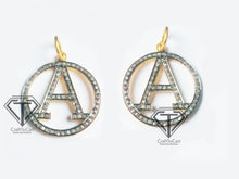 Load image into Gallery viewer, Pave Diamond Alphabet &quot;A to Z&quot; Letter Charm Pendant - CraftToCart
