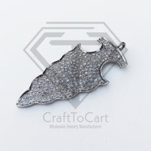 Load image into Gallery viewer, Arrowhead Pendant, Pave Diamond Arrowhead Pendant - CraftToCart
