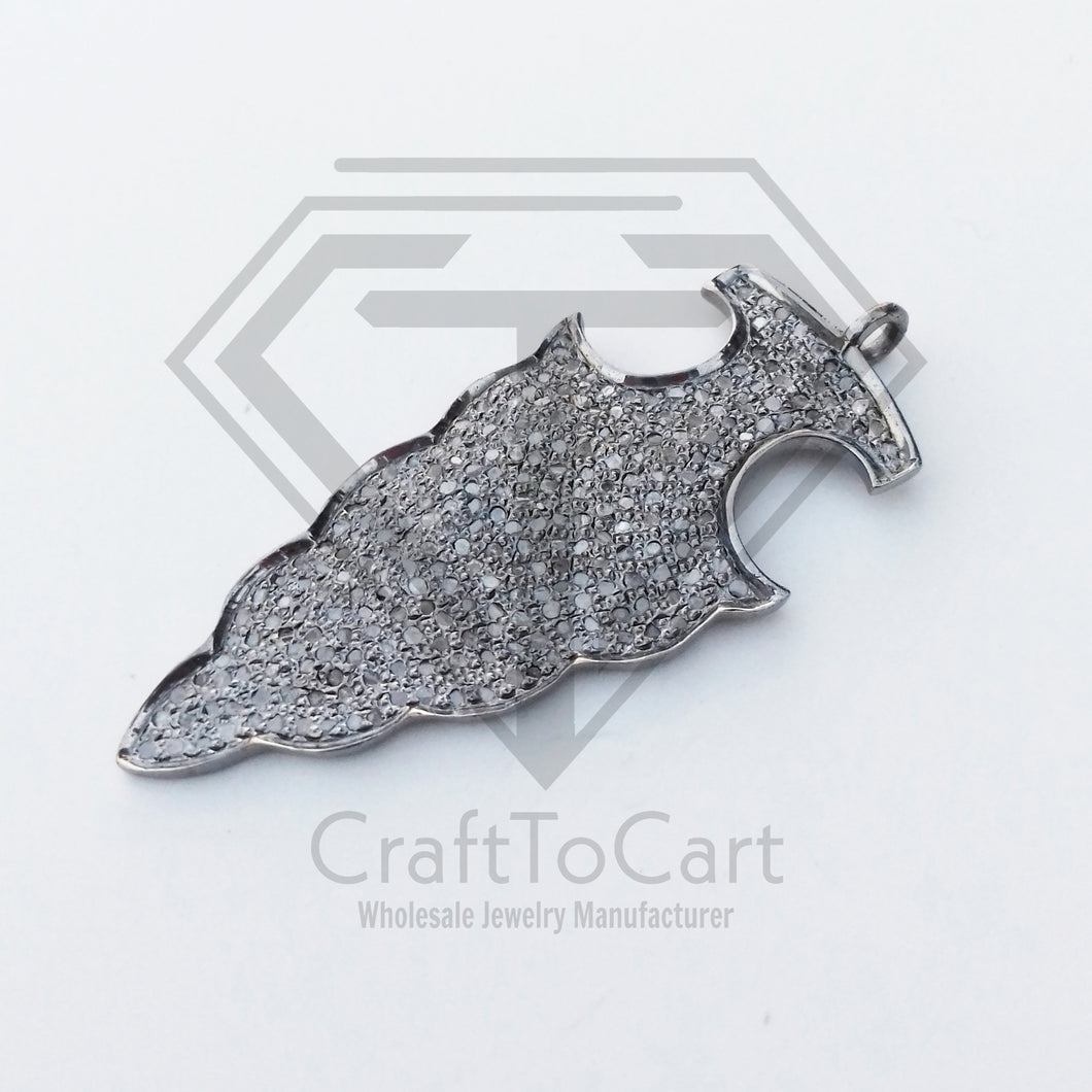 Arrowhead Pendant, Pave Diamond Arrowhead Pendant - CraftToCart