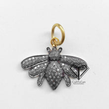 Load image into Gallery viewer, Pave Diamond Two Tone Bug Pendant - CraftToCart
