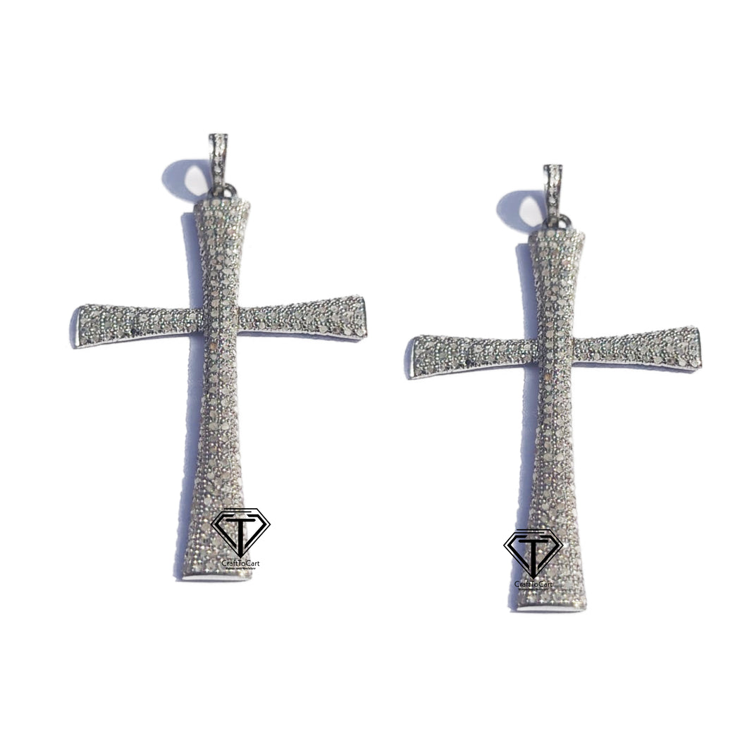 Cross Pendant, Pave Diamond Cross Pendant