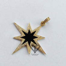 Load image into Gallery viewer, Star Enamel Pendant, Sun Star Enamel Charm Pendant - CraftToCart
