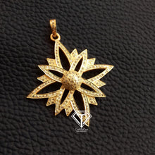 Load image into Gallery viewer, Starburst Pendant, Pave Diamond Star Pendant - CraftToCart
