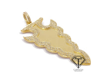 Load image into Gallery viewer, Arrowhead Pendant, Pave Diamond Arrow Pendant
