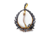 Load image into Gallery viewer, Cowrie Pendant, Pave Diamond Cowrie Pendant
