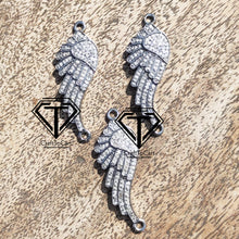 Load image into Gallery viewer, Pave Diamond Feather Wing Pendant - CraftToCart
