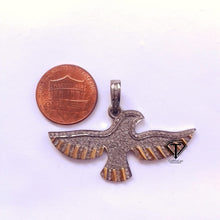 Load image into Gallery viewer, Pave Diamond Flying Bird Pendant - CraftToCart
