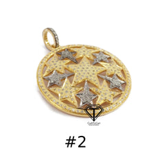 Load image into Gallery viewer, Pave Diamond Unique Round Star Pendant
