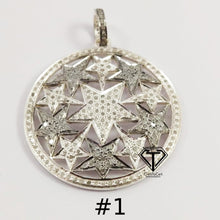 Load image into Gallery viewer, Pave Diamond Unique Round Star Pendant
