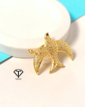 Load image into Gallery viewer, Pave Diamond Bird Pendant, 925 Sterling Silver, Diamond Findings, Pave Diamond Jewelry
