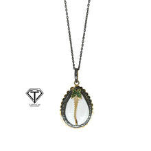 Load image into Gallery viewer, Cowrie Pendant, Pave Diamond Sea Shell Pendant, Handmade Jewelry
