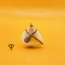 Load image into Gallery viewer, Pave Unique Sea Shell Pendant, 925 Sterling Silver, Pave Diamond Jewelry, Handmade Jewelry
