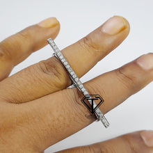 Load image into Gallery viewer, Pave Diamond Two Finger Ring - CraftToCart
