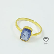 Load image into Gallery viewer, Sterling Silver Tanzanite Ring, Minimalist Silver Ring, 925 Sterling Silver Ring
