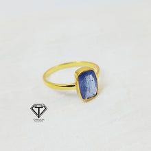 Load image into Gallery viewer, Sterling Silver Tanzanite Ring, Minimalist Silver Ring, 925 Sterling Silver Ring
