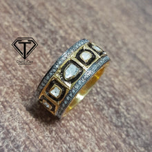 Load image into Gallery viewer, Pave Diamond Unique Style Ring, Beautiful Rosecut Diamond Ring, Pave Diamond Jewelry
