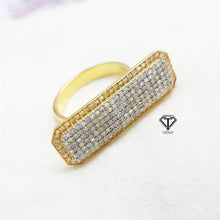 Load image into Gallery viewer, Pave Diamond Women Rings, Handmade Designer Diamond Rings, 925 Sterling Silver Handmade Rings, Women Diamond Ring Jewelry
