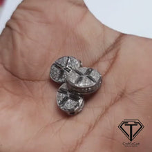 Load and play video in Gallery viewer, Pave Diamond Oval Beads, Pave Round Oval Beads, Pave Diamond Jewelry
